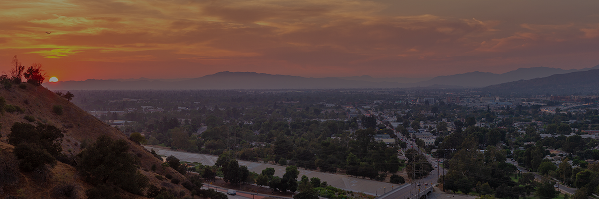 Image of the Burbank sunset