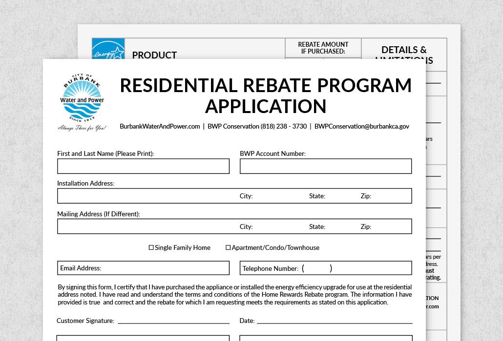 Residential Rebates