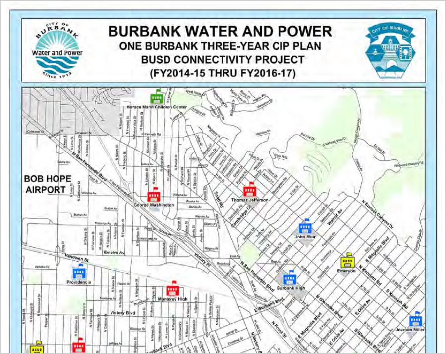 BUSD Connectivity Project Map