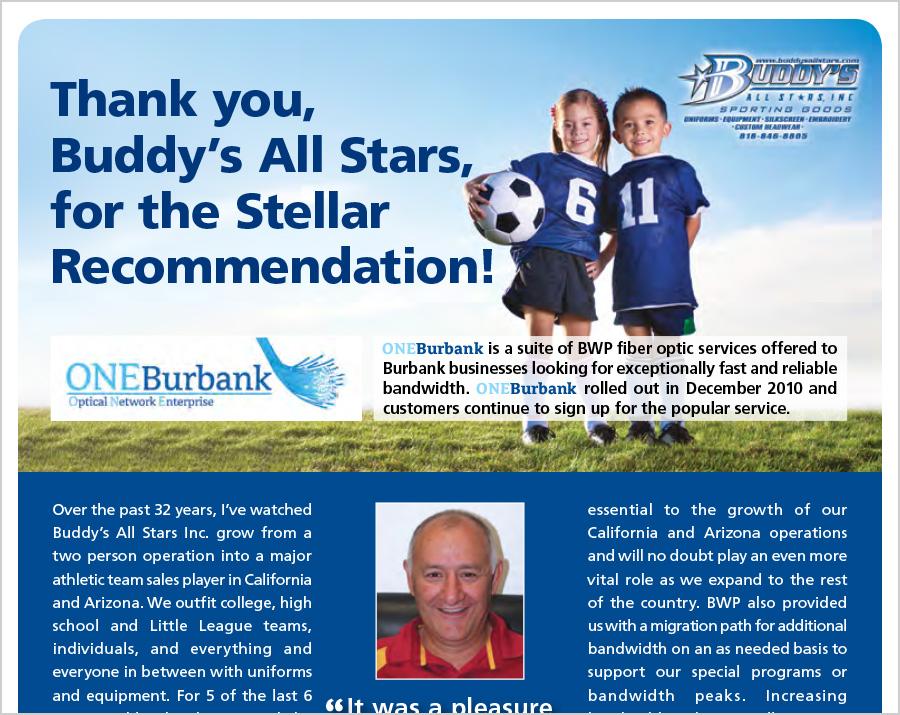 Buddy's All Stars Chooses ONEBurbank