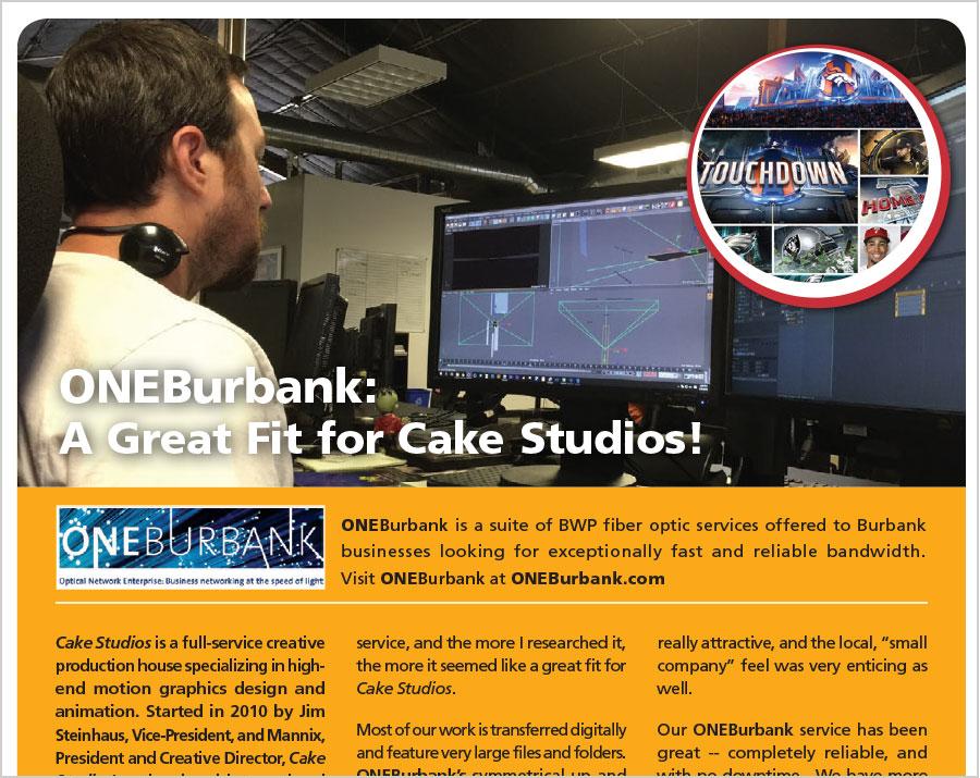ONEBurbank Service is a Great Fit for Cake Studios!