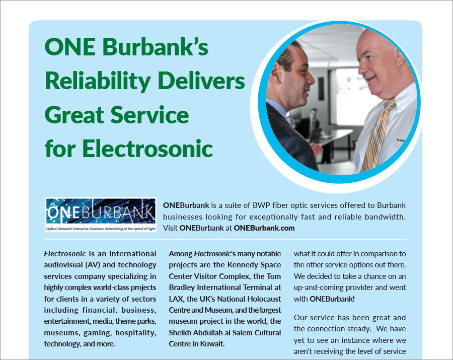 Reliability Delivering Great Service to Electrosonic