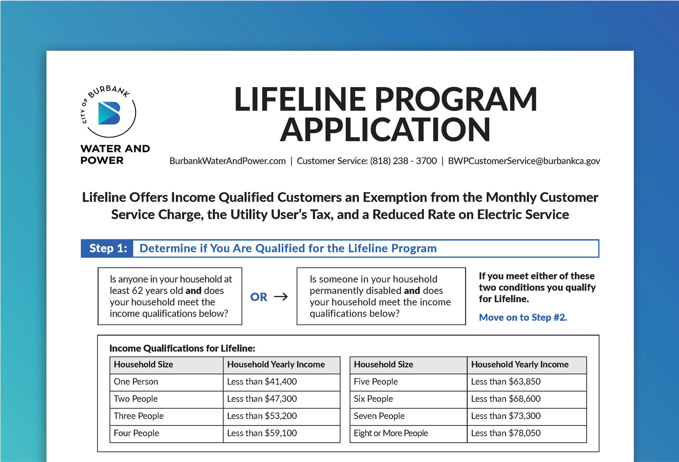 Lifeline Program