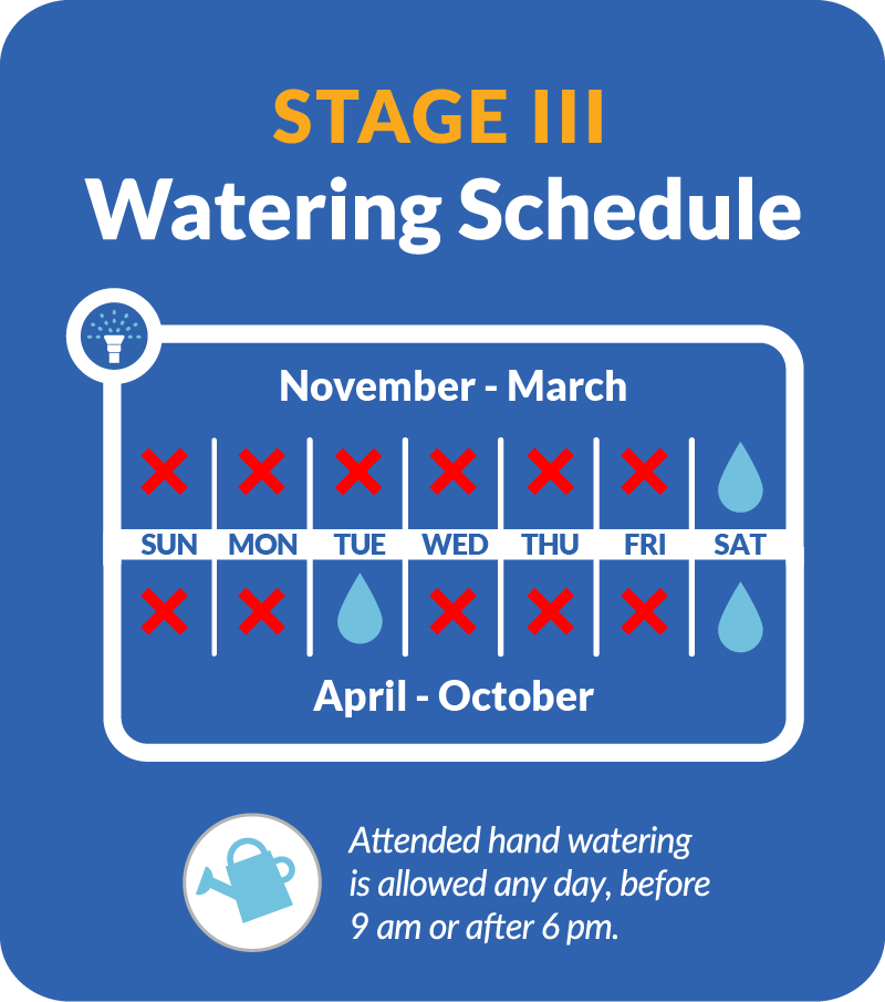 Watering Schedule # of DAYS PER WEEK