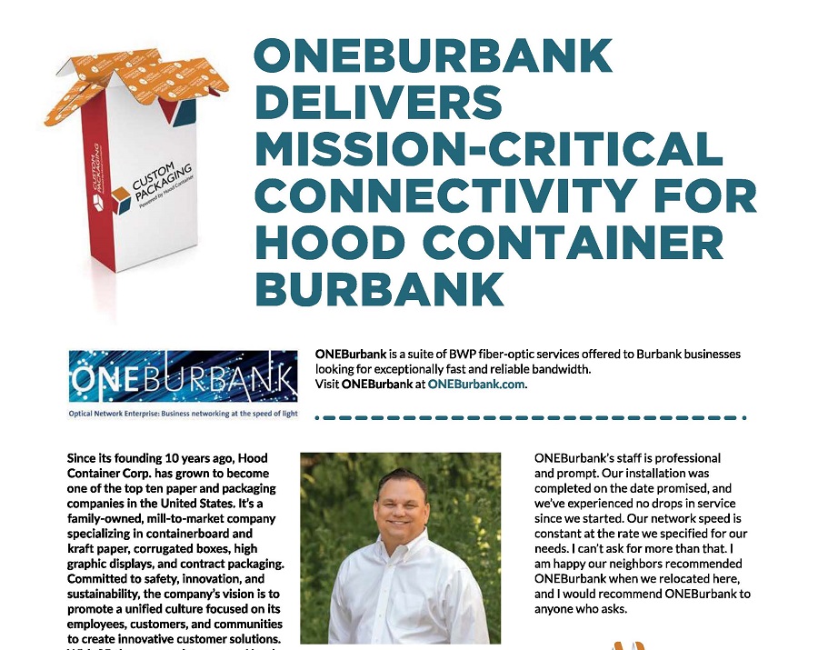 ONEBurbank: Delivering Critical Connectivity for Hood Container Burbank